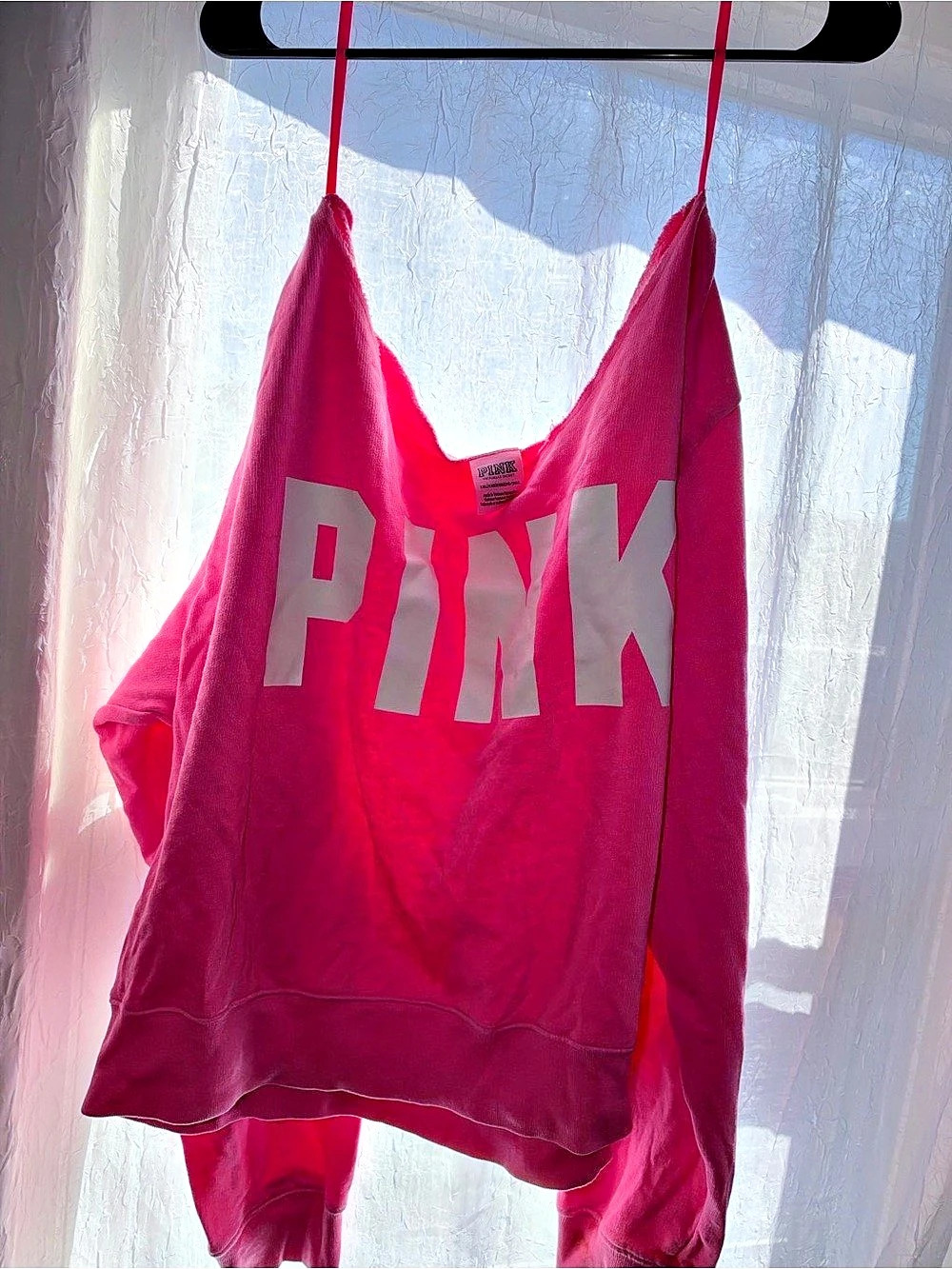 PINK off shoulder top